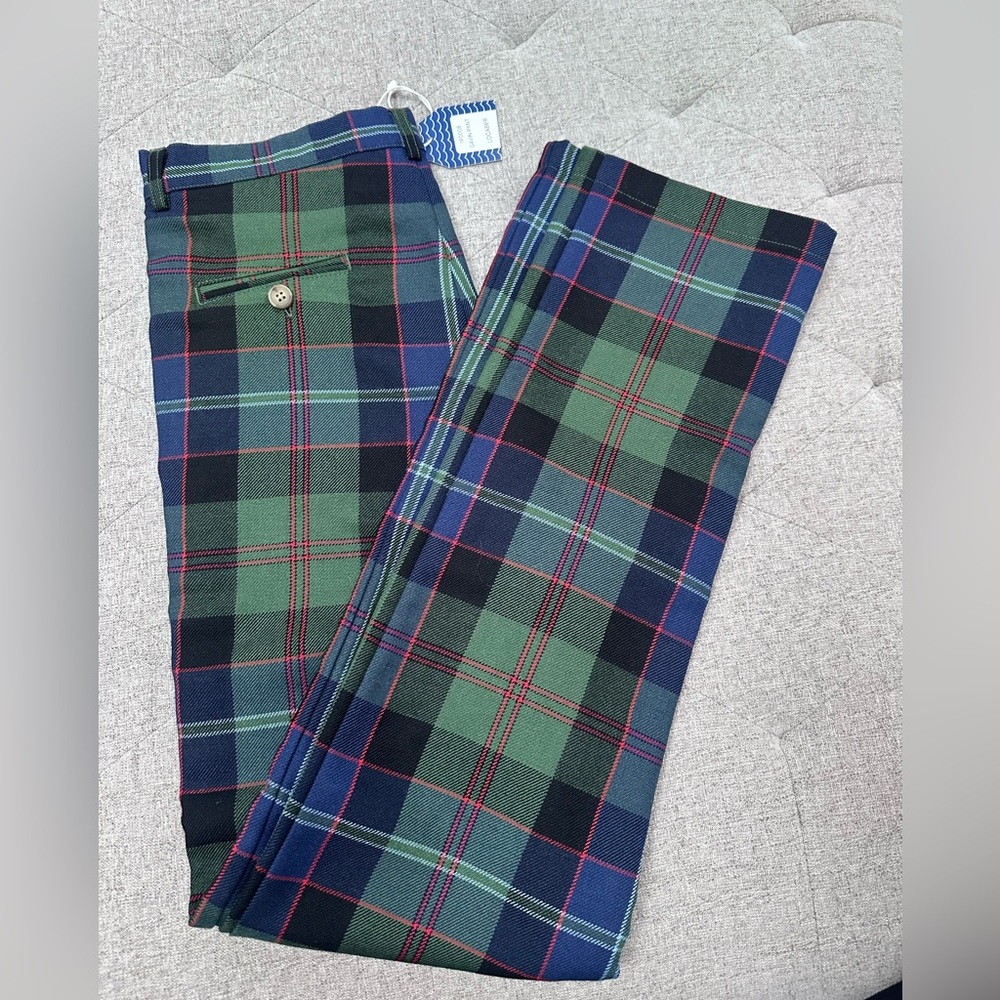 NWT CLASSIC PREP GAVIN PANT SIZE 14 holiday tartan plaid Christmas pants